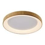 Plafonnier LED métal bois