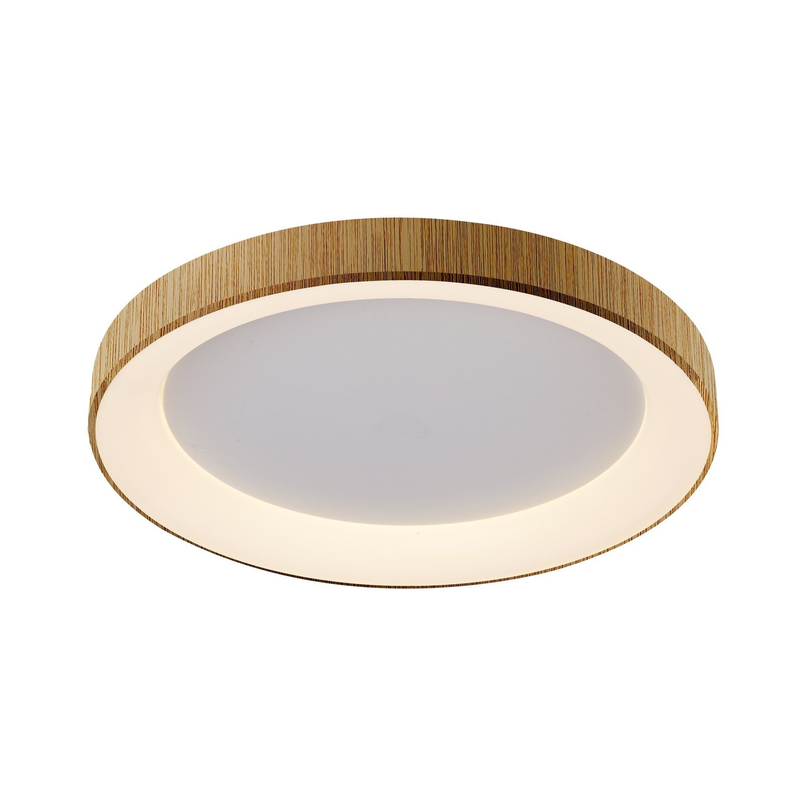 Plafonnier LED métal bois