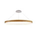 Suspension LED métal bois