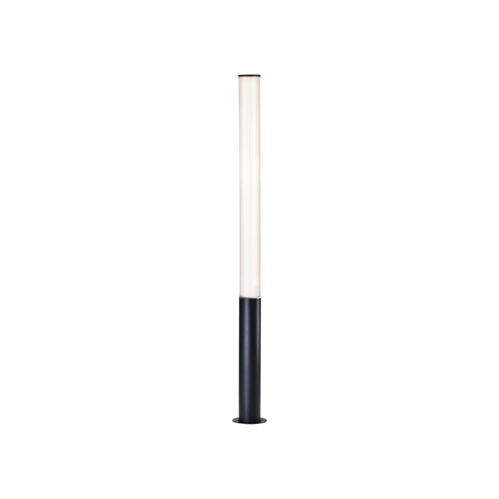 Borne LED aluminium noir