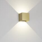 Applique LED aluminium doré