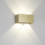Applique LED aluminium doré