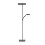 Lampadaire LED avec liseuse métal bronze