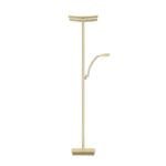 Lampadaire LED avec liseuse métal champagne