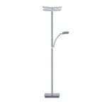 Lampadaire LED avec liseuse métal nickel