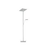 Lampadaire LED avec liseuse métal nickel
