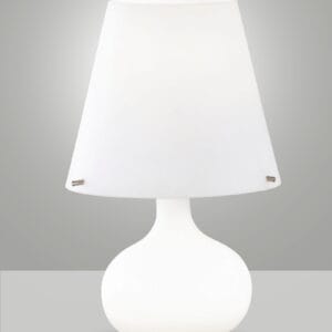 Lampe en verre blanc